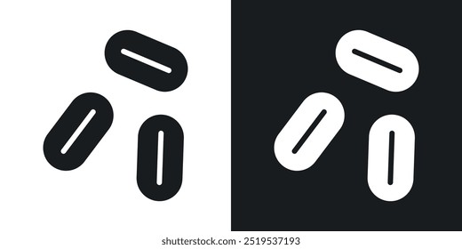 Yeast icon icons in black and white filled style