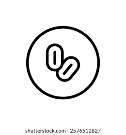 Yeast icon Outline vector for web ui