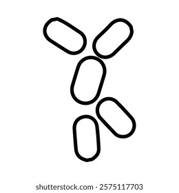 yeast icon Simple outline illustration