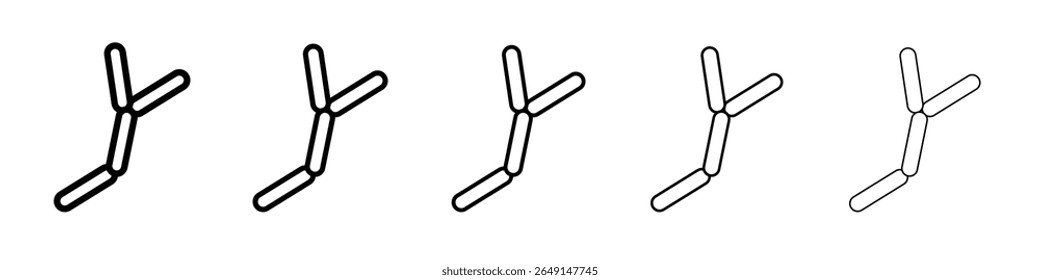 ícone de levedura logotipo simples vetor outline