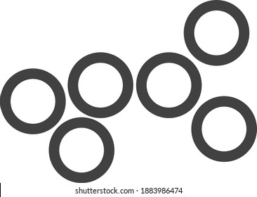 Yeast icon, vector line illustration	