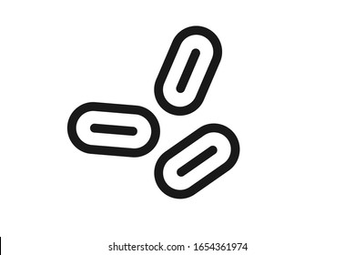 Yeast Outline Icon Vector Isolate