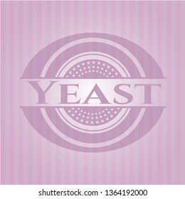 Yeast pink emblem. Retro