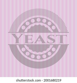 Yeast pink icon or emblem. Conceptual design.
