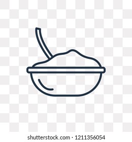 Yeast vector outline icon isolated on transparent background, high quality linear Yeast transparency concept can be used web and mobile