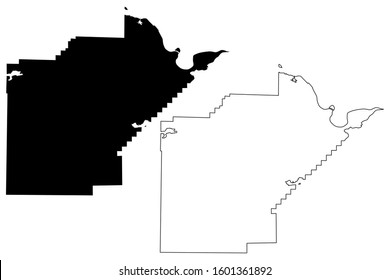 Yell County, Arkansas (U.S. county, United States of America,USA, U.S., US) map vector illustration, scribble sketch Yell map