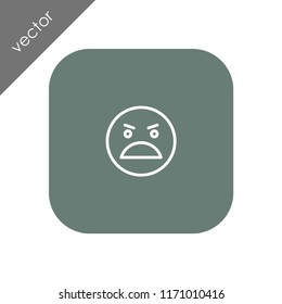 yelling face icon