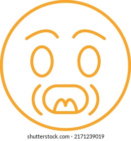 Schreien von Vektorsymbol. Kann für Druck-, Mobil- und Web-Anwendungen verwendet werden.
