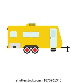 Tren eléctrico amarillo sobre fondo blanco limpio