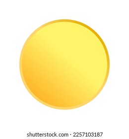 The yellow 3D huge dot on white background.