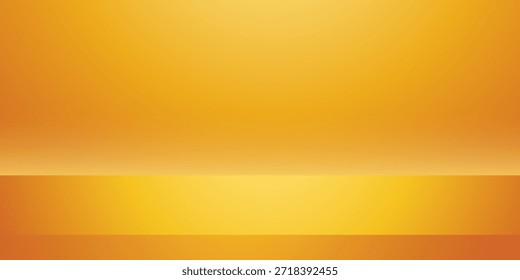 Quarto 3D amarelo. Vetor de plano de fundo .eps 10