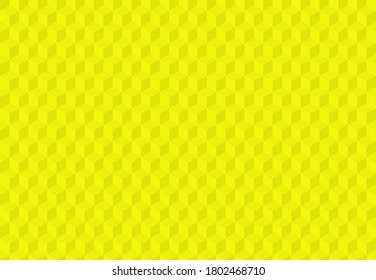 Yellow 3D squares background. Seamless vector Illustration. Geometric design for web, wrapping, fabric, poster. Follow other mosaic patterns in my collection.