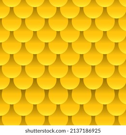 gelbe 3D-Texturfeder, eleganter 3-dimensionaler Hintergrund. Vektorgrafik-Bildschirmhintergrund