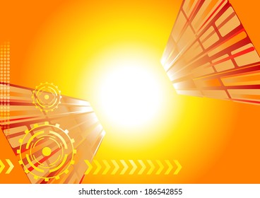  Yellow abstract