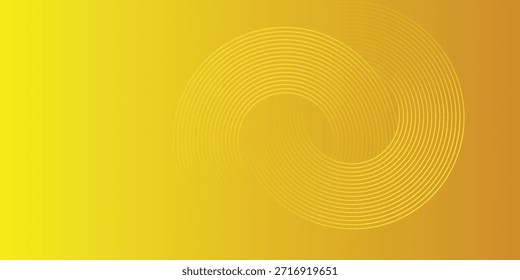 Fondo abstracto amarillo con Formas circulares composición simple