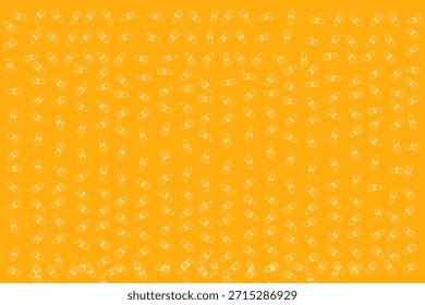 fundo abstrato amarelo com coleção de lâmpadas