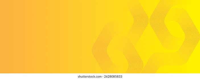 yellow abstract background with dynamic wavy hexagon texture. suitable for wallpaper, poster, banner simple art modern