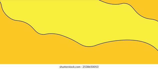 Vector de diseño de flujo de fondo abstracto amarillo 