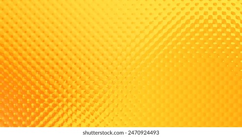 Yellow abstract background. Foil paper gradient bg. Glass effect pattern. Metal chrome effect print. Gradation noise texture. Vector abstract illustration for web, card, bg, certificate design