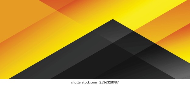 Gelber abstrakter Hintergrund. Geometrisches Hintergrunddesign. Gelbe Form mit Farbabstufung. 