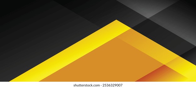 Gelber abstrakter Hintergrund. Geometrisches Hintergrunddesign. Gelbe Form mit Farbabstufung. 