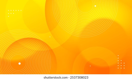 yellow abstract background with geometric element composition