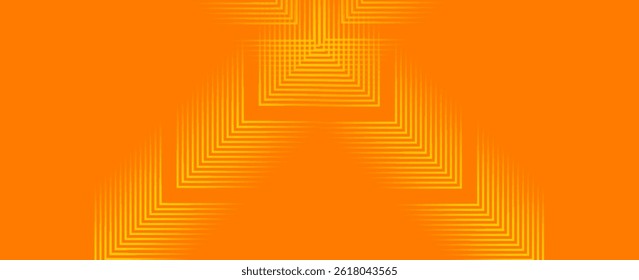 Yellow abstract background with glowing arrow lines. Modern shiny red geometric lines design. Technology futuristic concept. Horizontal banner template. Suit for cover, header, poster, banner, web