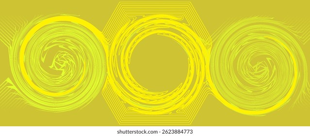 yellow abstract background with glowing arrow lines. Modern shiny yellow geometric lines design. Technology futuristic concept. Horizontal banner template. Suit for cover, header, poster, banner, web