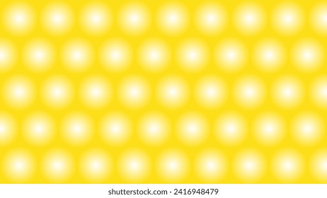 Fondo abstracto amarillo con bolas brillantes