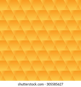 Yellow abstract background. Honeycomb seamless pattern.