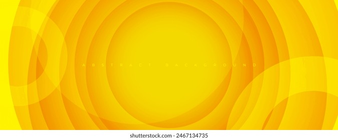 yellow abstract background with layered circles. great for wallpaper, banner, website, banner, design project.