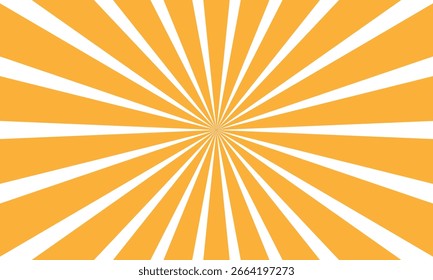Fondo abstracto amarillo con la luz de la explosión del sol. estelada amarilla con el semitono. fondo retro del rayo del sol con el flash