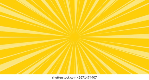 Fondo abstracto amarillo con la luz de la explosión del sol. estelada amarilla con el semitono. fondo retro del rayo del sol con el flash	
