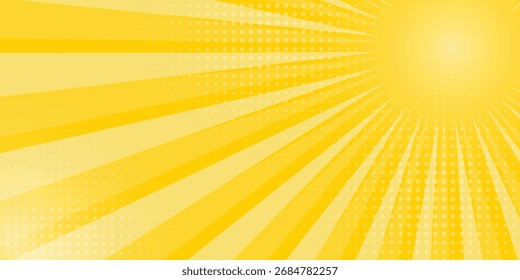 Yellow abstract background with light of sunburst. yellow starburst with illustrations simple art good nice vector light