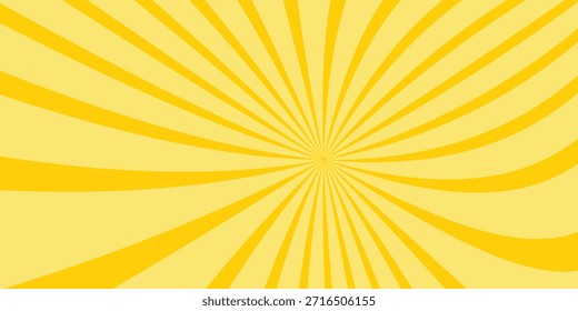 Fondo abstracto amarillo con la luz de la explosión de sol. estelada amarilla con medio tono. fondo retro del rayo de sol con flash.eps.10.
