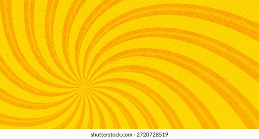 Fundo abstrato amarelo com luz de sunburst. amarelo starburst com meio-tom. raio solar fundo retro com flash