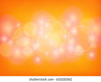 Yellow abstract background with lightening effects. Vector illustration