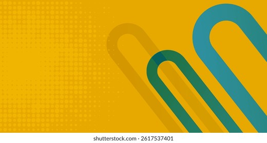 Yellow abstract background with minimal blue geometric shape background abstract design modern hipster futuristic graphic vector illustration