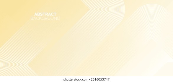 Yellow abstract background overlap layer on bright space with line effect decoration. Modern banner with lines style. Graphic design element