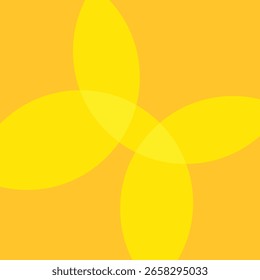 Yellow abstract background with overlapping circles. great for banner, poster, presentation, website, etc.