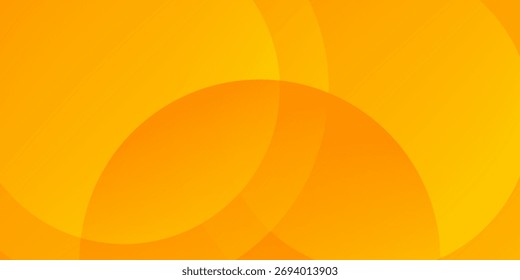 gelber abstrakter Hintergrund mit überlappenden Kreisformen. ideal für Banner, Website, Präsentation, Poster, Cover.
