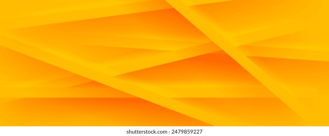 yellow abstract background with overlapping stripes paper. suitable for wallpaper, poster, banner, website, cover.