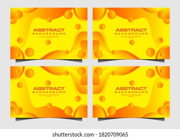 fondo abstracto amarillo con formas de arte de papel.