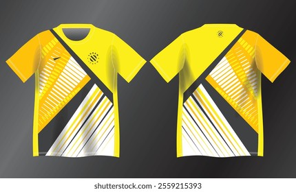yellow abstract background pattern for sport jersey design mockup