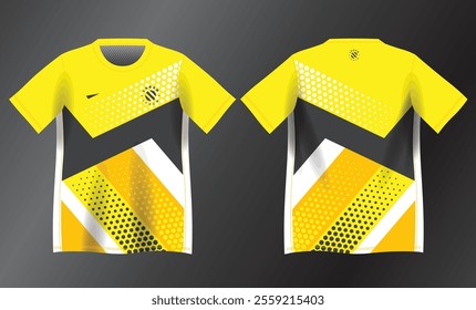 yellow abstract background pattern for sport jersey design mockup