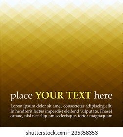 Yellow abstract background with polygons
