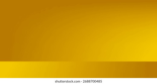 Fondo abstracto amarillo para la colocación del producto. Ilustraciones vectoriales