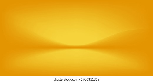 Fondo abstracto amarillo para la colocación del producto. Ilustraciones vectoriales