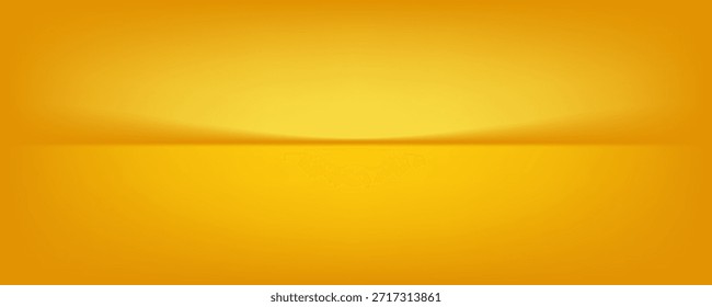Fondo abstracto amarillo para la colocación del producto. Ilustraciones vectoriales, eps.10