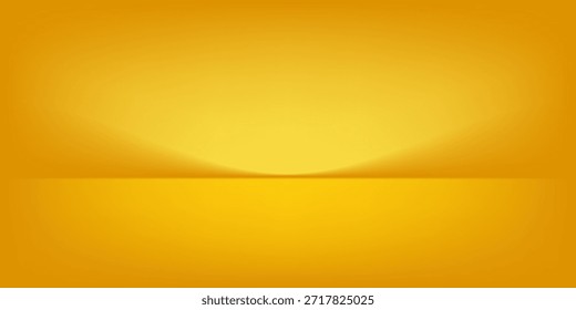 Fondo abstracto amarillo para la colocación del producto. Ilustraciones vectoriales